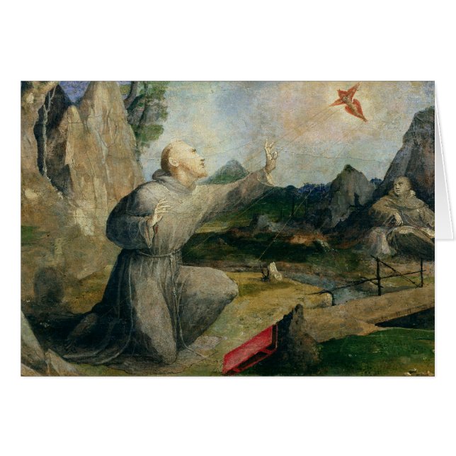 St Francis d'Assisi recevant les stigmates (Devant horizontal)