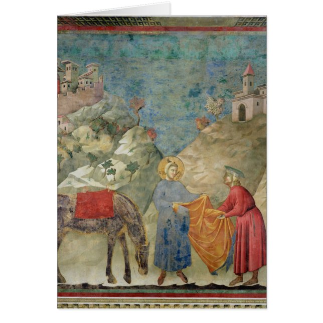 St Francis donne son manteau à un étranger (Devant)
