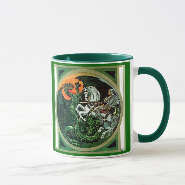 St George et le dragon - tasse (Droite)