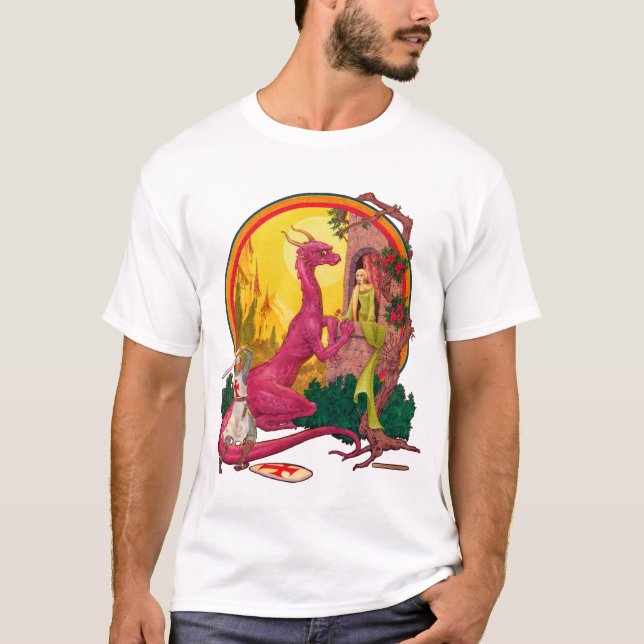 St. George et le T-shirt de l'enfant Dragon (Devant)