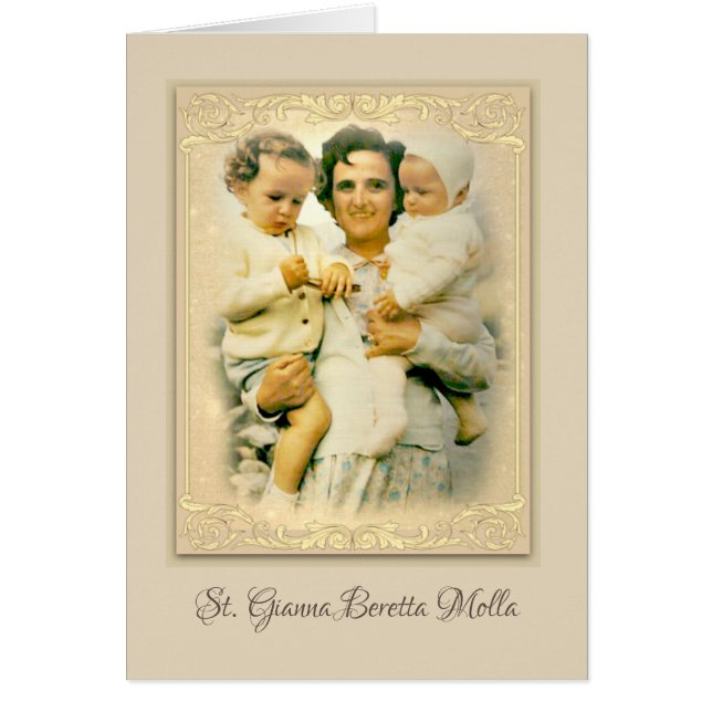 St. Gianna Beretta Molla Mère catholique (Devant)