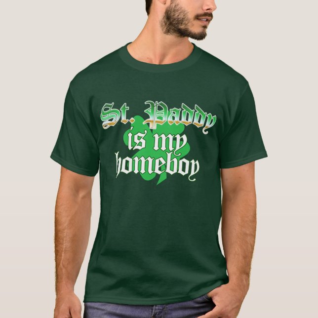 St Homeboy de paddy, T-shirt drôle de jour de St (Devant)