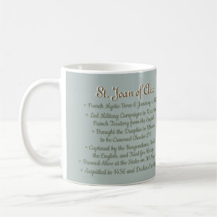 St. Jeanne d'Arc (BF 01) Café Mug 1