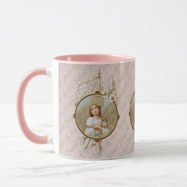 St. Jeanne d'Arc Brûler (BF 01) Café Mug 3 (Gauche)