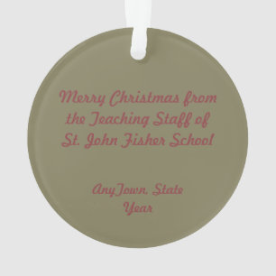 St. John Fisher (SAU 025) Acrylique circulaire