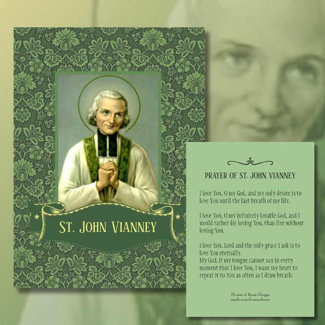 St. John Vianney, prêtre Cartes saintes (Créateur téléchargé)