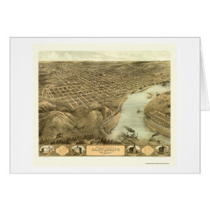 St Joseph, carte panoramique de MOIS - 1868