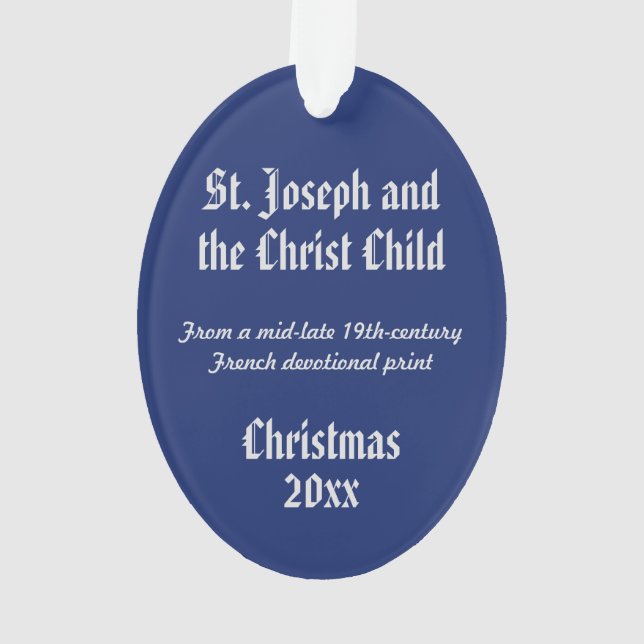 St. Joseph et l'Enfant Christ (DPT 002) (dos)