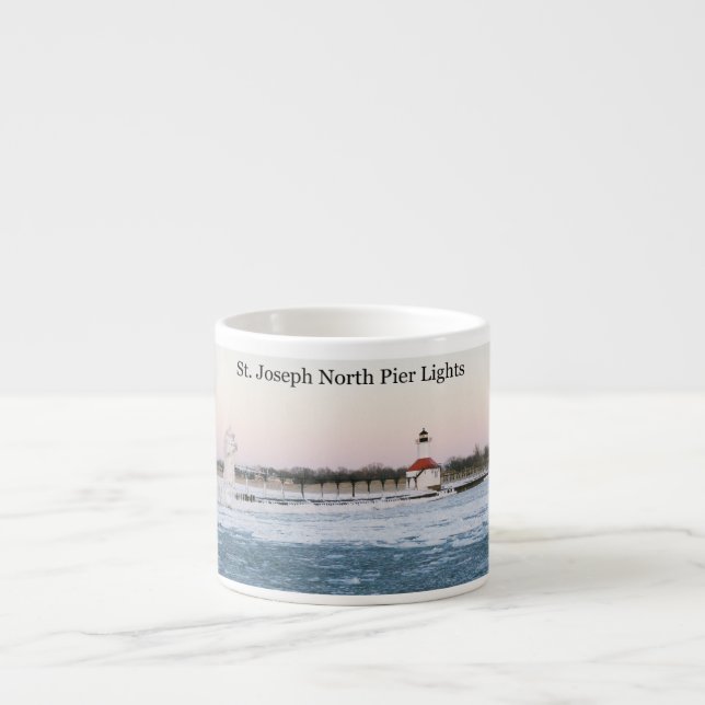St. Joseph North Pierhead Lights espresso mug (Devant)