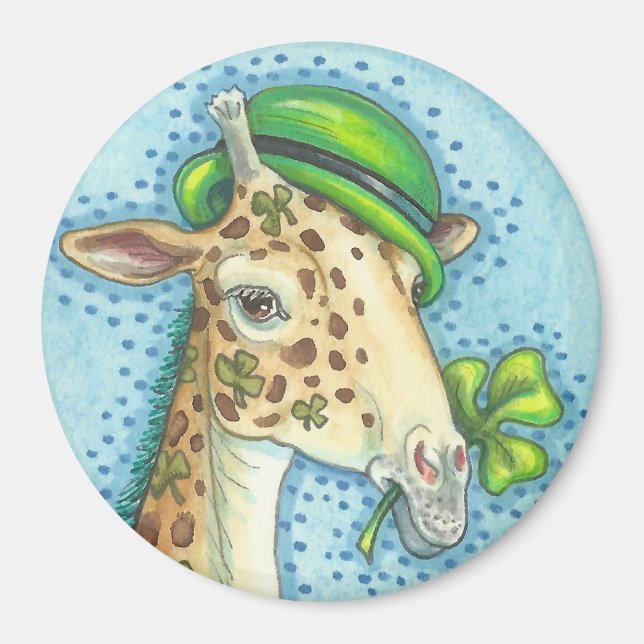 ST. JOUR DE PATRICK MAGNET GIRAFFE IRLANDAIS (Devant)