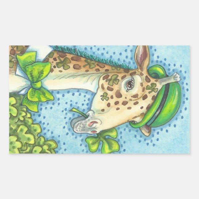 ST. JOURNÉE DE PATRICK STICKERS GIRAFFE IRLANDAIS  (Devant)