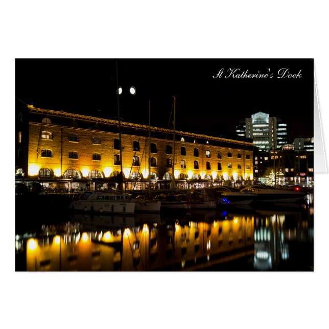 St Katherines Dock London night View (Devant horizontal)