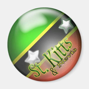 St Kitts et aimant patriotique du Niévès