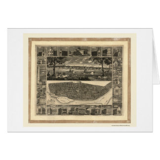 St Louis, carte panoramique de MOIS - 1848