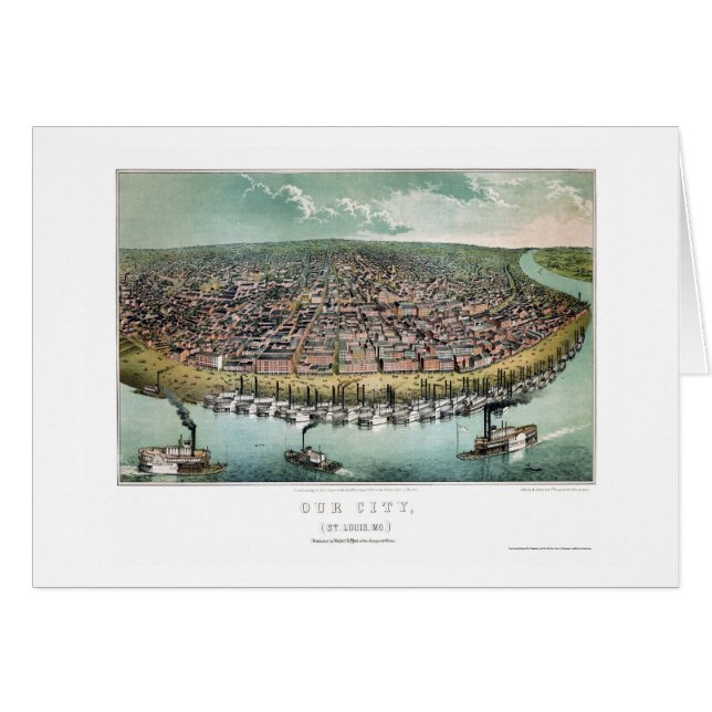 St Louis, carte panoramique de MOIS - 1859 (Devant horizontal)