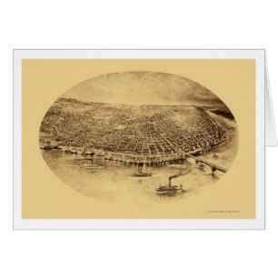 St Louis, carte panoramique de MOIS - 1897