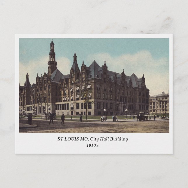 St Louis MO, ancienne carte postale de l'hôtel de  (Devant)