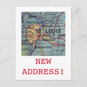 St Louis Nouveau faire-part d'adresse
