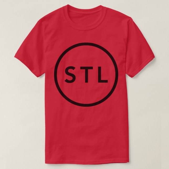 St Louis STL Cercle gauche poitrine TShirt 1 (Design devant)