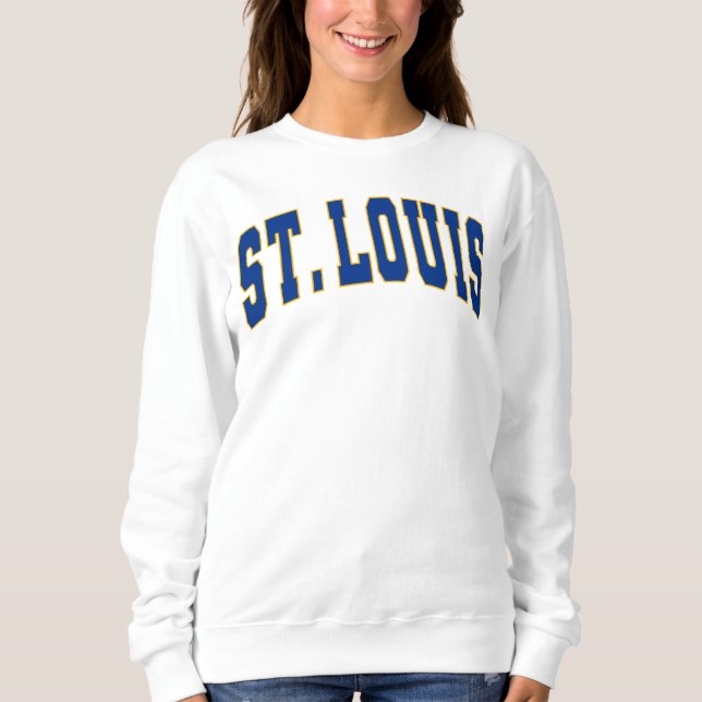 St. Louis Vintage Varsity College Style Sweatshirt (Devant)