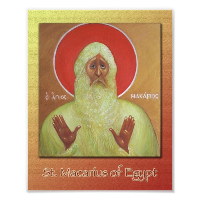 St. Macarius d'Egypte Photo élargissement (Devant)