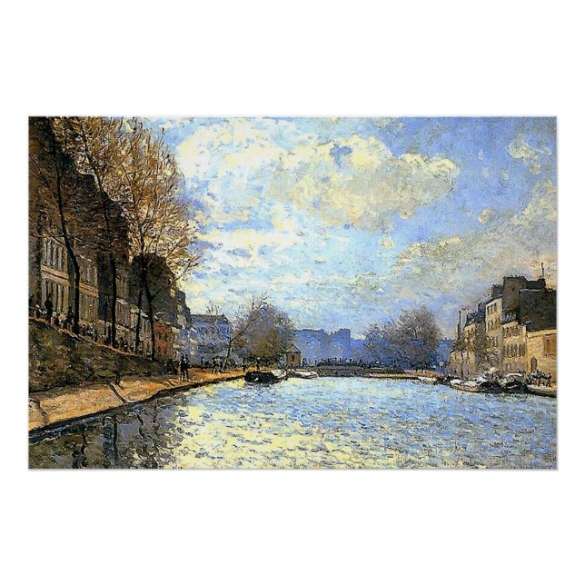 St Martin Canal Alfred Sisley Poster (Devant)