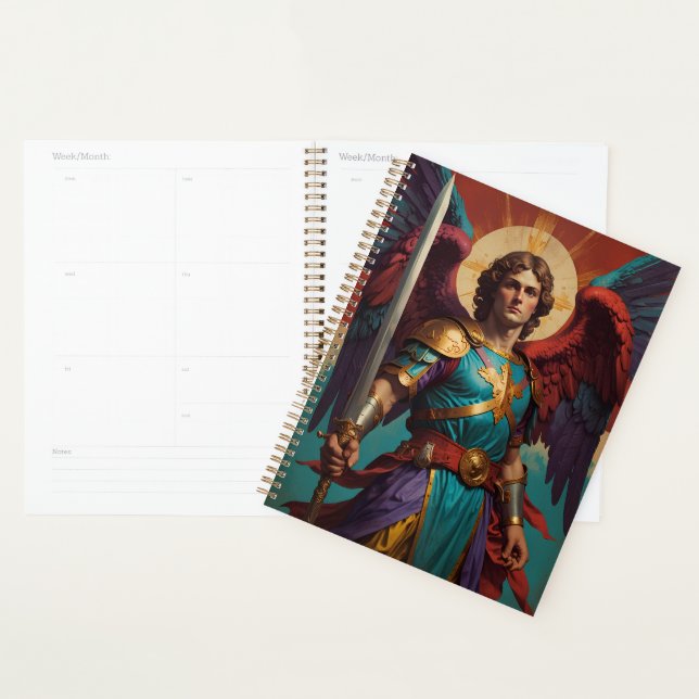 St Michael Archangel Catholic Carnet Journal (Devant avec enveloppe)