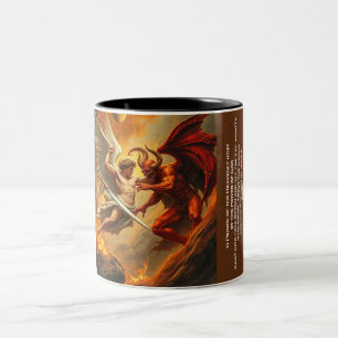 St. Michael l'Archangel épingle Satan Mug à deux t