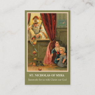 ST. NICHOLAS DE MYRA PRAYER CARTES SAINES