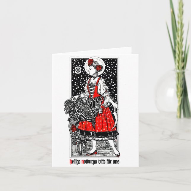 St. Notburga de Rattenberg Carte pour notes (Devant)