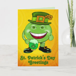 St. Pat Green Man Invitation ou salutation