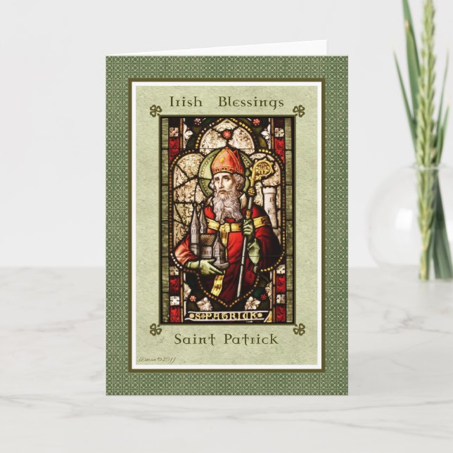 St. Patrick Blessures irlandaises Carte de la Sain (Devant)
