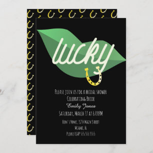 St Patrick Day Fête des mariées Lip Invitation