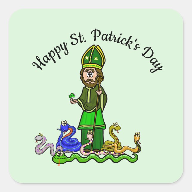 St Patrick Et Ses Stickers Snakes (Devant)