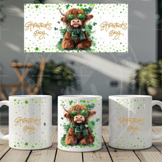 St. Patrick’s Day Highland Cow Mug - 11oz & 15oz
