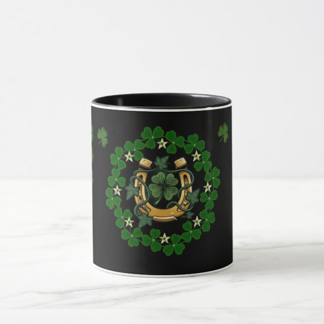 St. Patrick’s Day Lucky Charm Horseshoe Mug  (Centre)