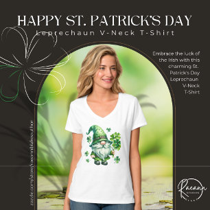 St Patrick’s Day T-shirt Bella V-Neck