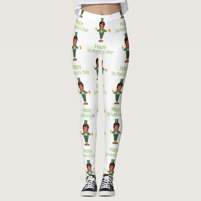 st patrick trump leprechaun leggings (Devant)