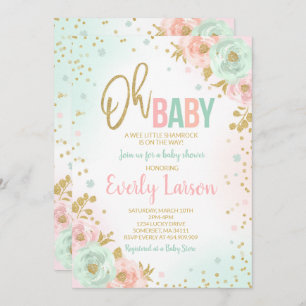 St. Patrick's Baby shower Invitation Irlandaise Do