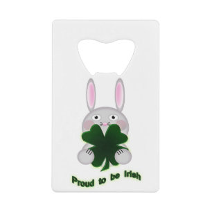 St. Patricks Bunny Fier d'être Shamrock irlandais