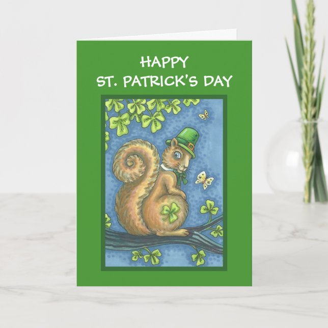 ST. PATRICKS DAME LEPRECHAUN CARTE DE RECONNAISSAN (Devant)