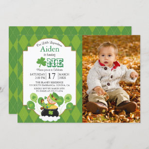 St. Patrick's Day Anniversaire Fête Invitation