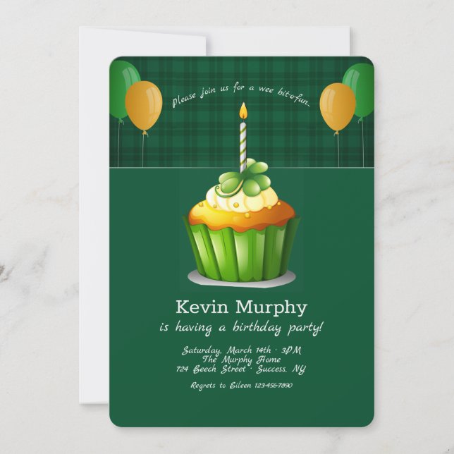 St. Patrick's Day Anniversaire Fête Invitation (Devant)