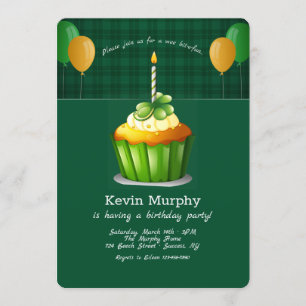 St. Patrick's Day Anniversaire Fête Invitation
