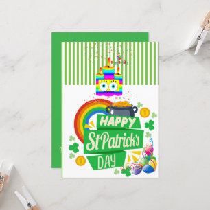St. Patrick's Day Bonne Invitation d'anniversaire
