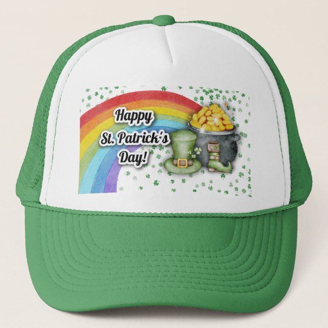 St Patrick's Day casquette couleur verte (Devant)