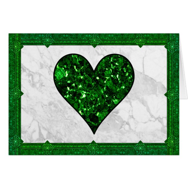 St. Patrick's Day Emerald Heart (Devant horizontal)