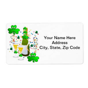 St. Patrick's Day Étiquettes Vin de Clover