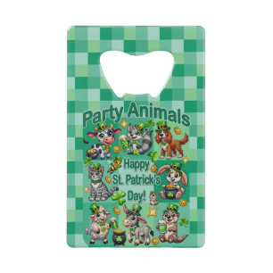 St. Patrick's Day Fun et adorable "Animaux de fête