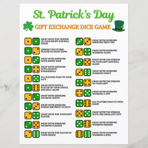 St. Patrick's Day Gift Exchange Dice Jeu